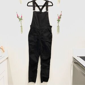 Madewell | Black Overalls with Side Zipper